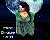 *S* Mint Drape Shirt