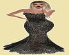 Black Lace Evening Dress