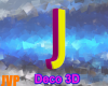 J Letter 3D Yellow
