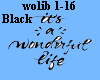 <Wonderful Life - Black