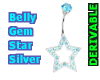 Belly Gem Star Silver
