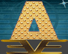 Gold Letter A
