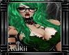 xkkx Blk/Green Sexy Top*