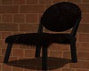 Furry Black Chair