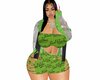 Clear Denim Jacket Green