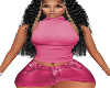 Pink Leather Skirt RLL