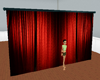  (M) STAGE CURTAINS RED