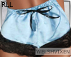 WV: Blue Silk Shorts RLL