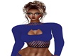 Misty Navy Kitty Top