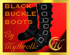 BLACK BUCKLE BOOTS