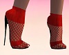 NETTED STILETTO RED