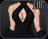 [luc] Blk Velvet Dress