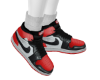 Air J Red/socks