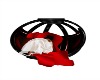 red&black kissing chair