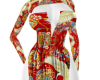 colourful print dress
