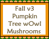 Pumpkin Tree With Owl v3