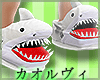 Sharks! Slippers F-White