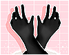 Xmas gloves black
