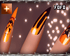 halloween pumpkin nails