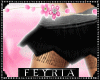 [F] Fur Skirt Black