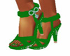 Green Bling Heels