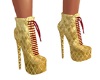 gold diamond boots