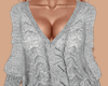 E* Gray V-neck Sweater