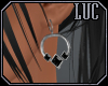 [luc] earrings s onyx