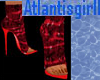 (AG)Red Silken Toe-less