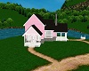 Small Pink Lake House