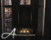 Ae Blk Gold Fireplace