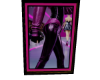 (3) Custom Hot Pink Art