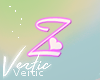 V ! Letter Z Sticker