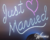 Just Married Headsign