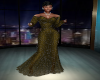 TEF  LACE BROWN GOWN