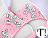 T! Cross Slippers Pink