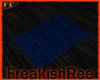 blue shag rug