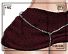 WINE FUR SKIRT