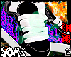 shoe flames hell purple