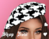 Houndstooth Beret