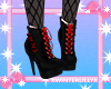 Crimson Laced BlackBoots