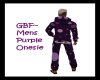 GBF~Mens Purple Onesie