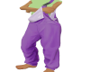 purple female overalls