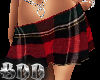 BDD Red Plaid Skirt