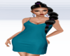 Holiday Slip Dress Teal