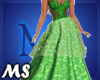 MS Flora Green Gown