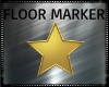 Gold Star Floor Marker