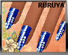 [R] Diamond Blue Nails
