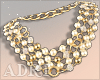 ~A: Gold'Pearls Necklace