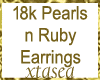 18k Pearls n Ruby